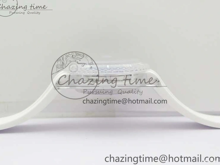 MiroTime 0129 Durable Submariner Phantomlab Transparent KZF Best Edition Blue Moon Dial on White Rubber Strap VR 2564